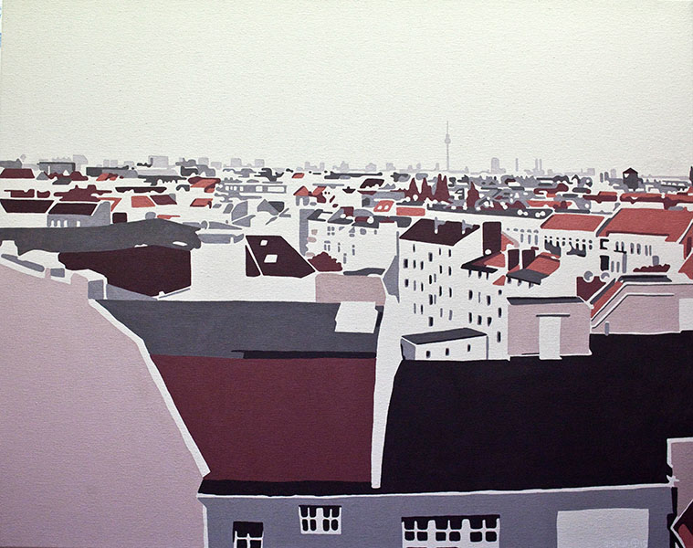 Klunkerkranich, 2015, Acryl auf Leinwand, 150 x 100 cm