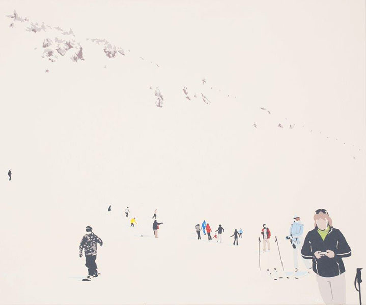 Leica, 2014, Acryl auf Leinwand, 200 x 150 cm, verkauft