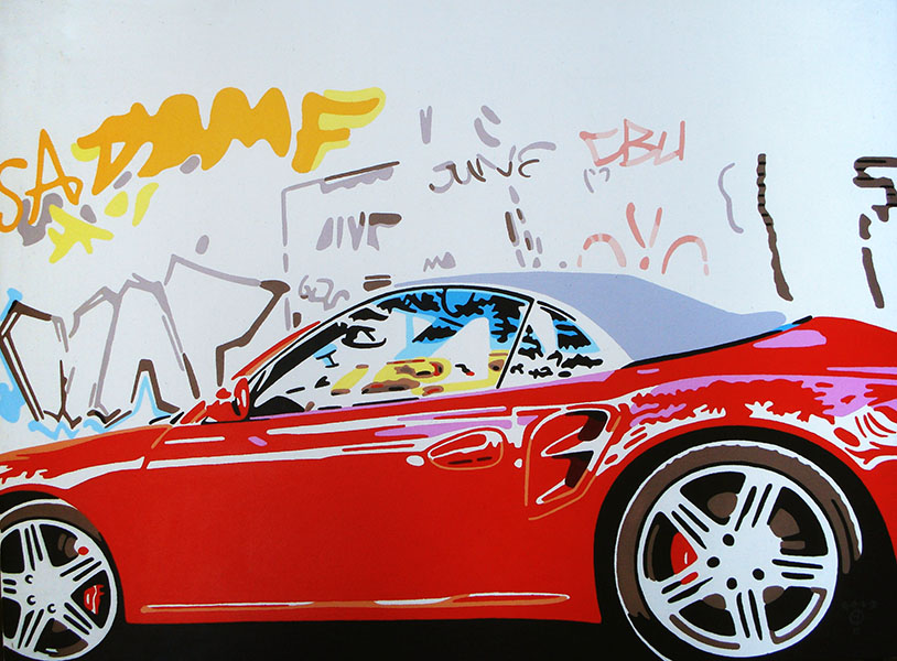 Pappel, 2011, Acryl auf Leinwand, 40 x 60 cm