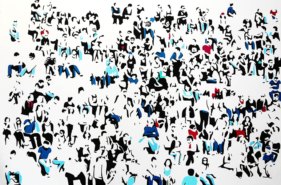 Pipel, Acryl auf Leinwand, 2012, 160 x 240 cm, verkauft