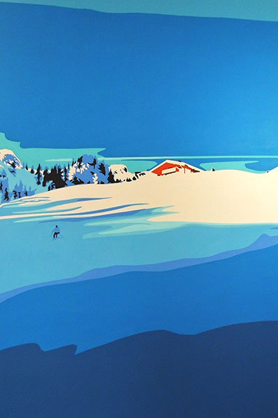 Raintal, 2013, Acryl auf Leinwand, 160 x 240 cm