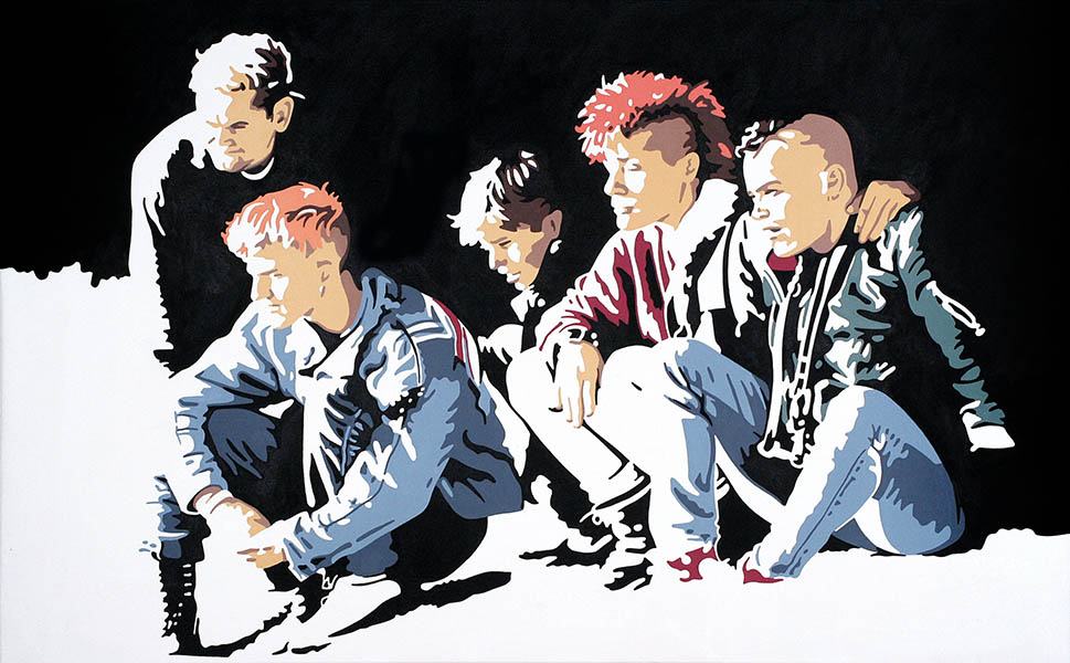 Sankt Nikolaus, 2007, Acryl auf Leinwand, 100 x 150 cm