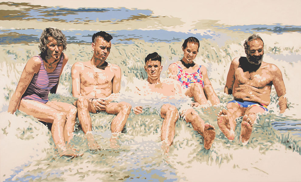 Saturnia, 2003, Acryl auf Leinwand, 100 x 150 cm, verkauft