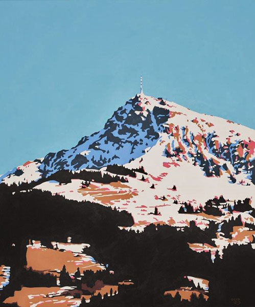 Tauwetter, 2015, Acryl auf Leinwand, 100 x 120 cm, verkauft