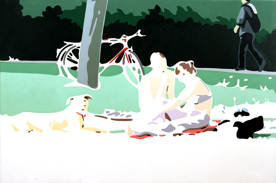 Vereinte Nationen, 2009, Acryl auf Leinwand, 100 x 150 cm